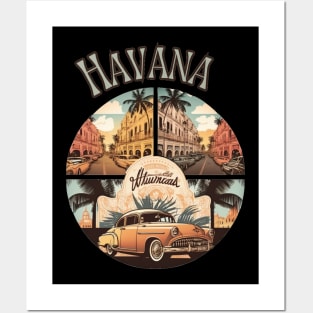 Havana Cuba Retro Vintage - Travel Posters and Art